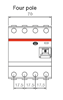 Picture of ABB 25A 300mA 4 Pole RCCB