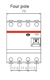 Buy ABB 40A 100mA 4 Pole RCCB at Best Price in India