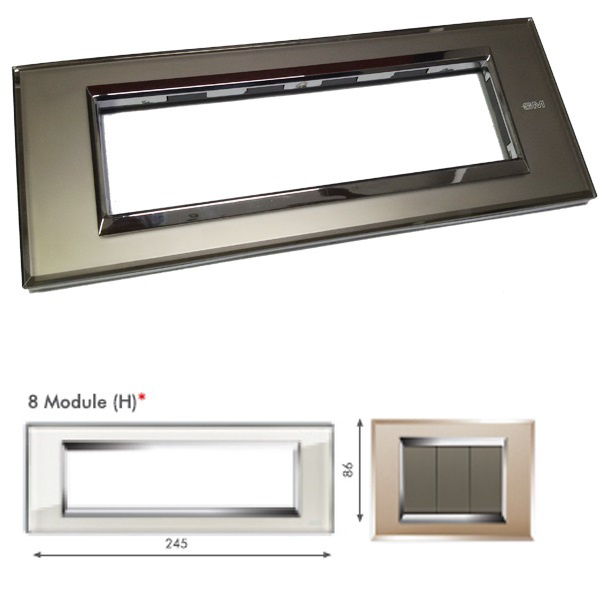 Picture of GM Naturalz PD08008 8M Horizontal Exclusive Crystalline Bronze Matt Cover Plate With Frame