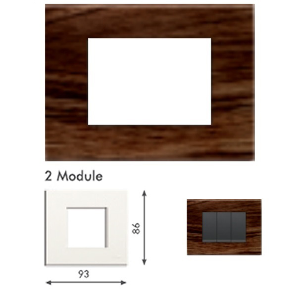 Picture of GM Casablanca PNSB02002 2M Wood Dark Oak Cover Plate With Frame
