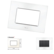 Show details for GM Casaviva PXSF03009 3M Glossy White Cover Plate With Frame Picture of GM Casaviva PXSF03009 3M Glossy White Cover Plate With Frame