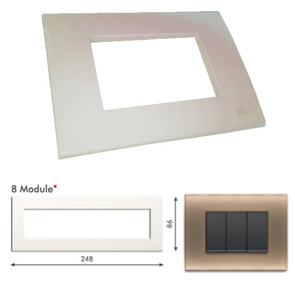 Picture of GM Casablanca POSB08011 8M Horizontal Candy Cool Coffee Cover Plate With Frame