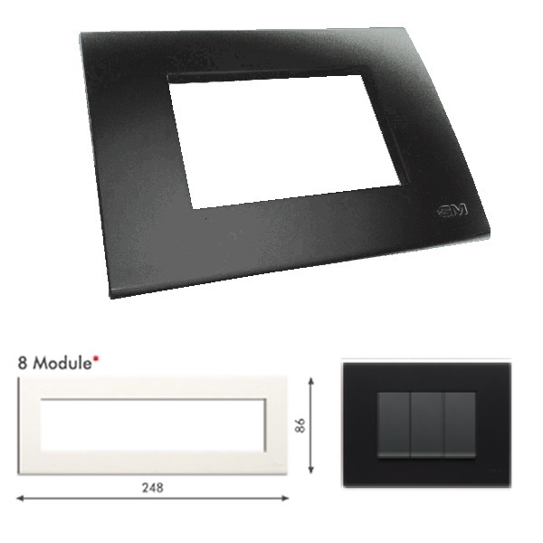 Picture of GM Casablanca PLSB08011 8M Horizontal Soft Black Currant Plate