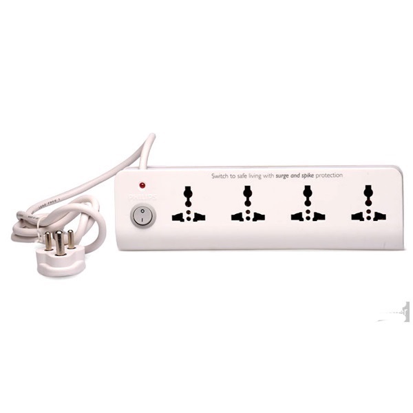 Picture of Philips 4+1 White Spike & Surge Guard
