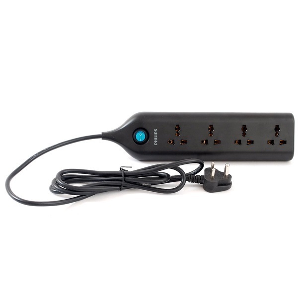 Picture of Philips 4+1 Black Spike & Surge Guard