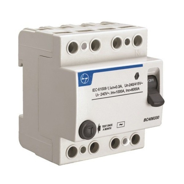 Picture of Lauritz Knudsen BG402530 25A 300mA 4 Pole RCCB