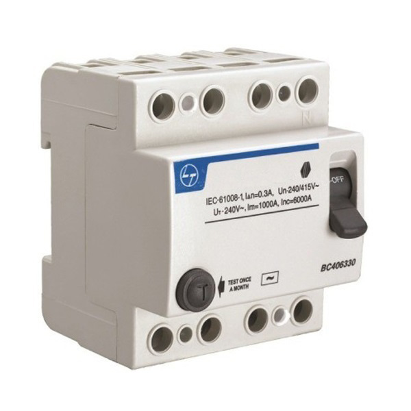 Picture of Lauritz Knudsen BG404003 40A 30mA 4 Pole RCCB