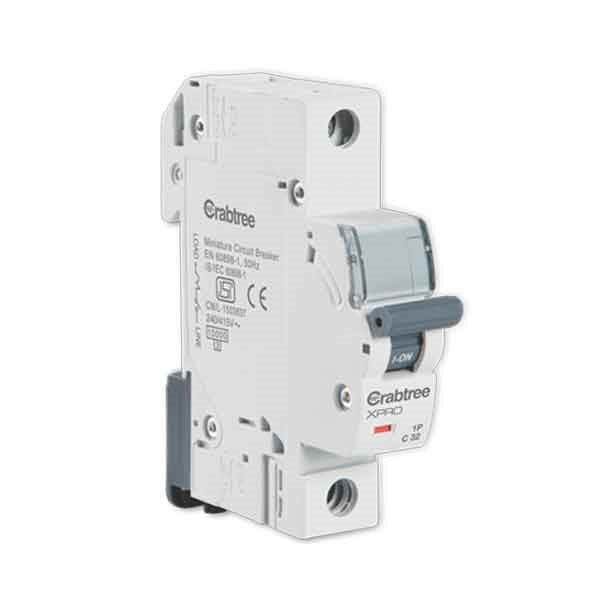 Picture of Havells Crabtree 40A C-Curve 10kA 1 Pole MCB