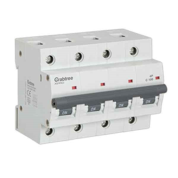 Picture of Crabtree 125A C-Curve 10kA 4 Pole MCB