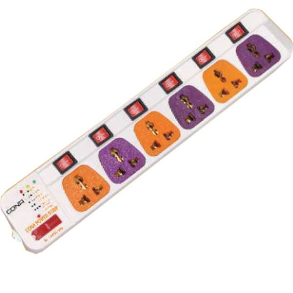 Picture of Cona 6A 6+6 Colour Power Strip (4 Mtr)
