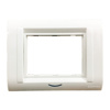 Picture of Cona Status 3 Module White Cover Plate With Frame