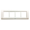 Picture of Cona Status 8 Module HZ White Cover Plate With Frame