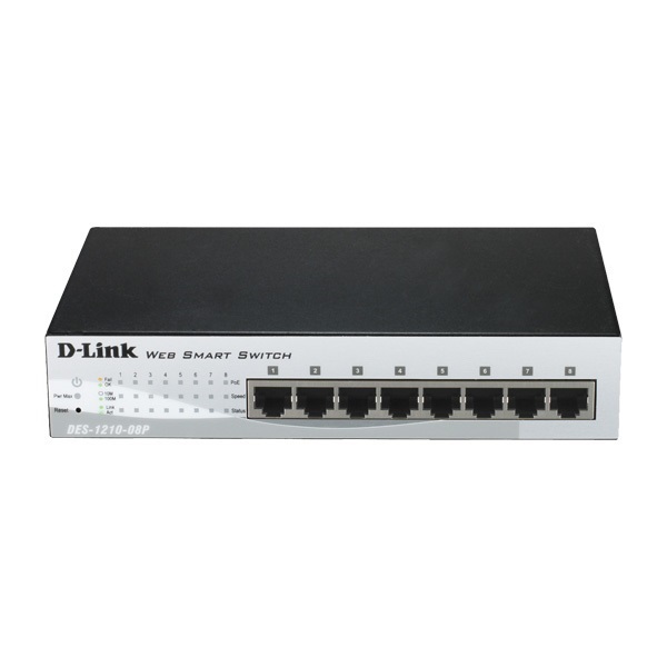 Picture of D-Link DES-1210-08P Port Smart PoE Switch