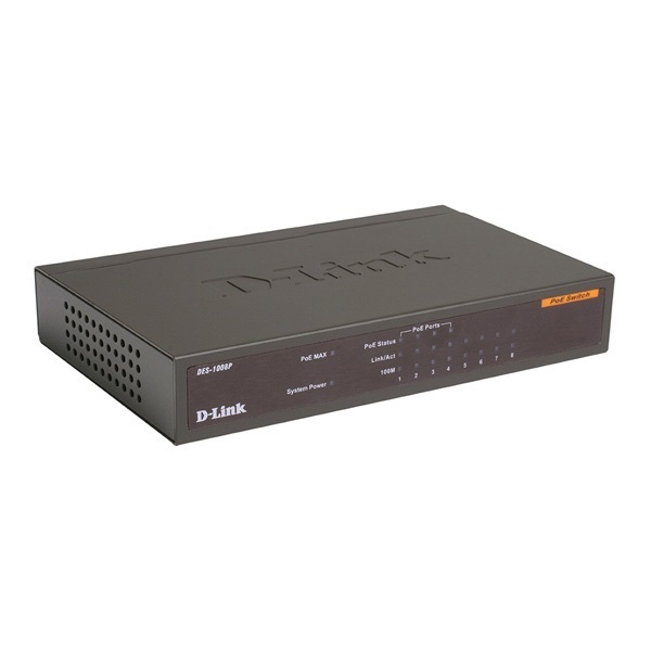 Picture of D-Link DES-1008P Un-Managed PoE Switch