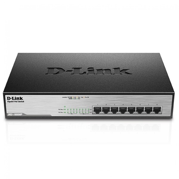 Picture of D-Link DGS-1008MP High Power PoE Switch For Surveillance