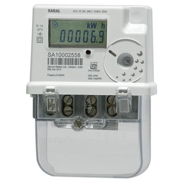 Picture of Secure Saral 10-60A Single Phase Energy Meter (Solar)