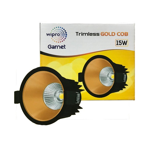 Picture of Wipro Garnet 15W LED Trimless Gold LED Spotlights
