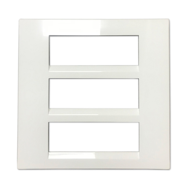 Picture of Lauritz Knudsen Englaze CB92118FW00 18 Module Snow White Cover Plate With Frame