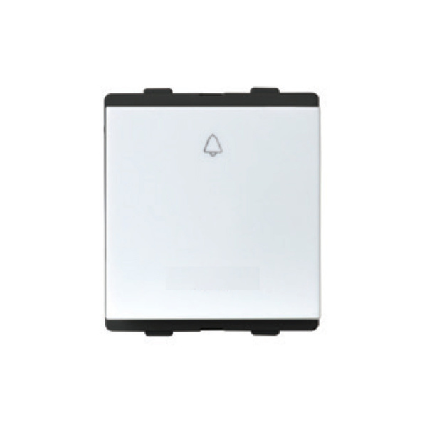 Picture of Lauritz Knudsen Englaze CB92102BW10 10A 2M Snow White Bell Push Switch