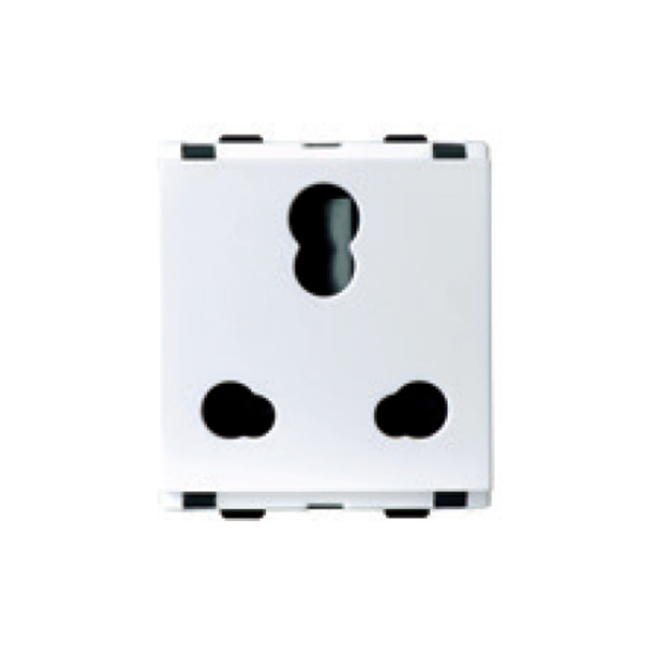 Picture of Lauritz Knudsen Englaze CB92302CW16 16A 3Pin Combi Snow White Socket