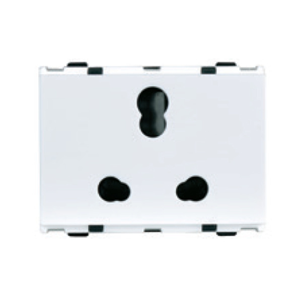 Picture of Lauritz Knudsen Englaze CB92303CW16 16A 3Pin 3M Combi Snow White Socket