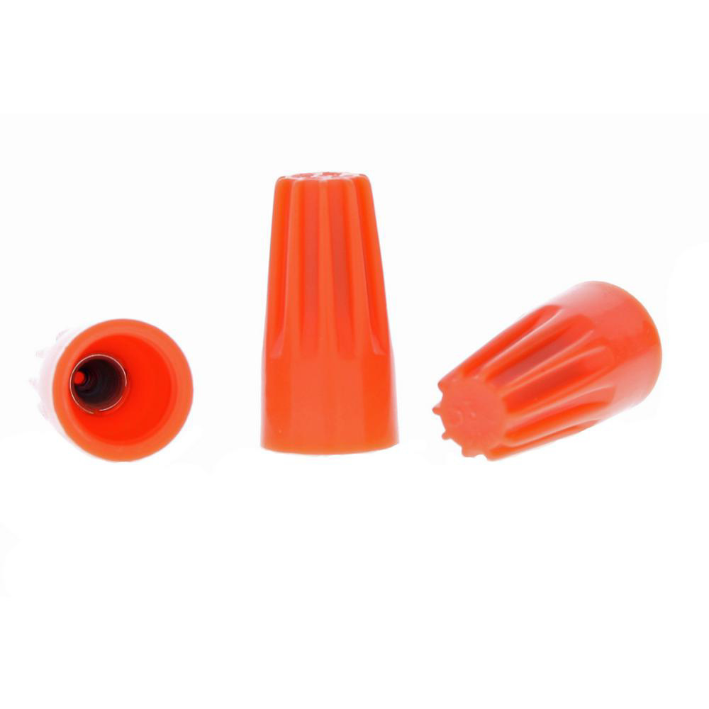 Ideal Orange Wire Nuts for 0.75 Sqmm to 2.5 Sqmm (100 Pcs). 