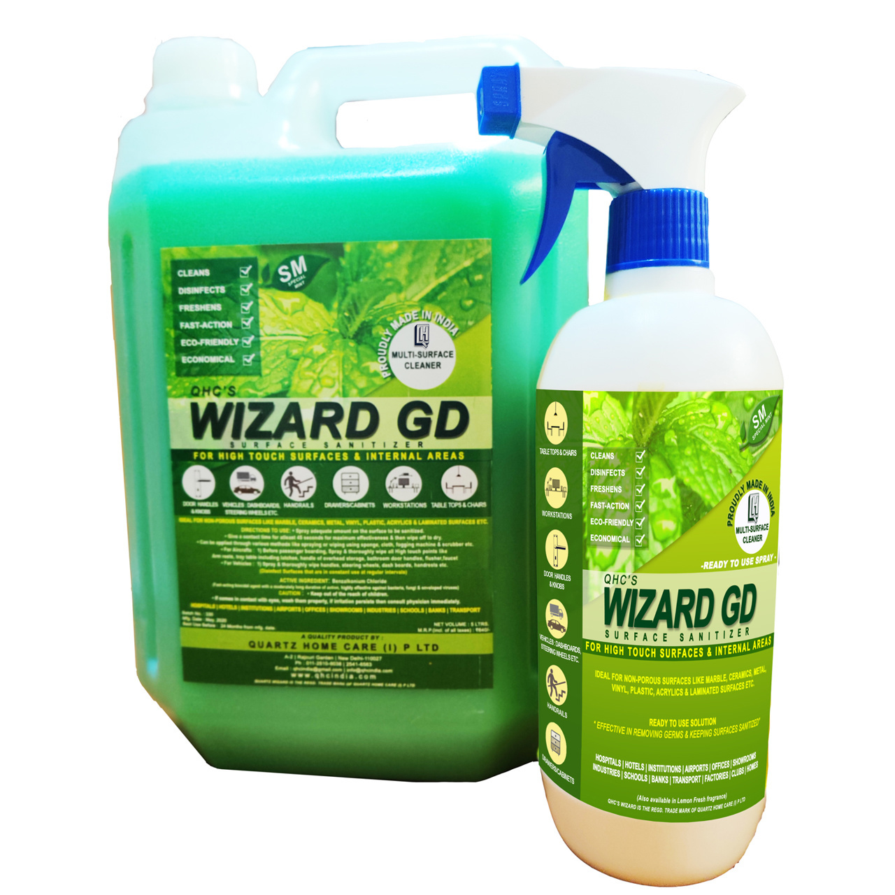 Buy Quartz Home Care 5 ltr WizardGD Surface Cleaner Sanitizer online
