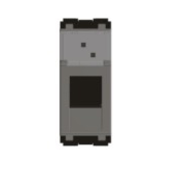 Picture of Norisys Cube C5802.02 Cat 6e UTP Shuttered Grey RJ45 Socket