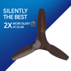 Picture of Crompton SilentPro Enso 49" Chestnut Wood Finish BLDC Ceiling Fans