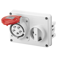 Show details for Gewiss GW66120 32A 415V 5 Pin Interlock Socket IP 44 Picture of Gewiss GW66120 32A 415V 5 Pin Interlock Socket IP 44