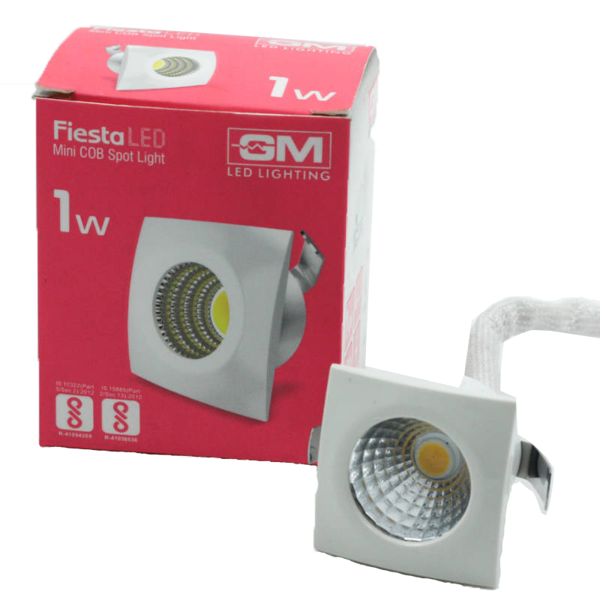 Picture of GM Fiesta Mini 1W Square LED COB Spotlight