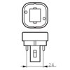 Picture of Osram 10W 2 Pin PLC CFL