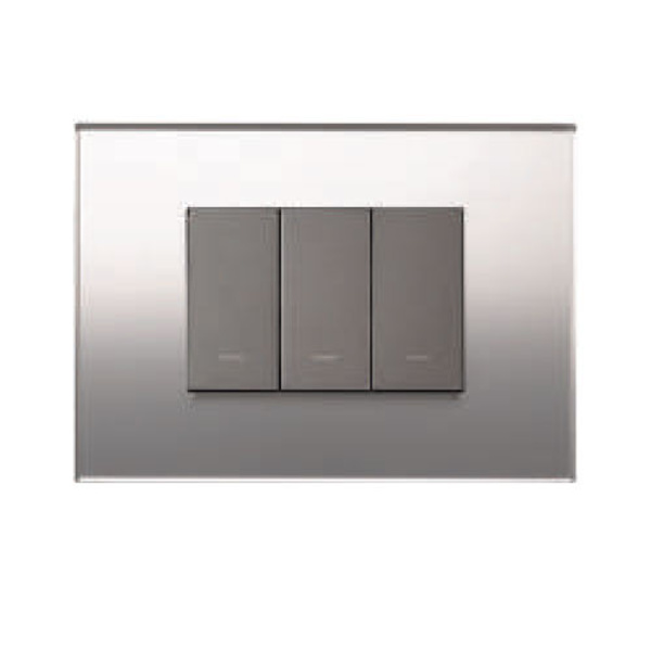 Picture of Lauritz Knudsen Englaze CB92101FM02 1 Module New Matte Mirror Glass Cover Plate With Frame