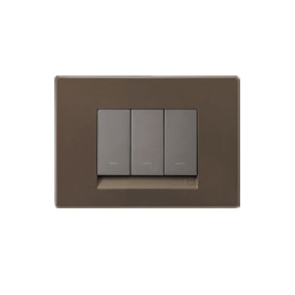 Picture of Lauritz Knudsen Englaze CB92101FC01 1 Module Champagne Gold Cover Plate With Frame