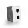 Picture of GM AA1045 White Dual RJ11 Socket