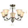 Picture of Usha Tisva Leander CP5010 5 Lamps Chandelier