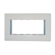 Show details for ABB 5 Module Lumina Cover Plate With Frame Picture of ABB 5 Module Lumina Cover Plate With Frame