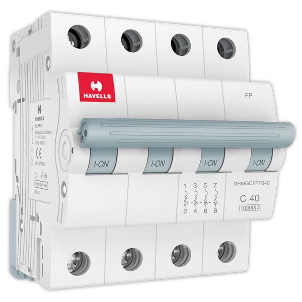 Picture of Havells 40A C-Curve 10kA 4 Pole MCB