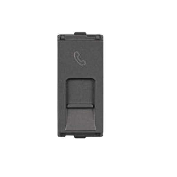 Picture of Lauritz Knudsen Englaze CB92101TM11 RJ11 Shuttered 1M Mountain Grey Socket