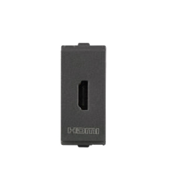 Picture of Lauritz Knudsen Englaze CB92301TM00 HDMI Connector 1M Mountain Grey Socket