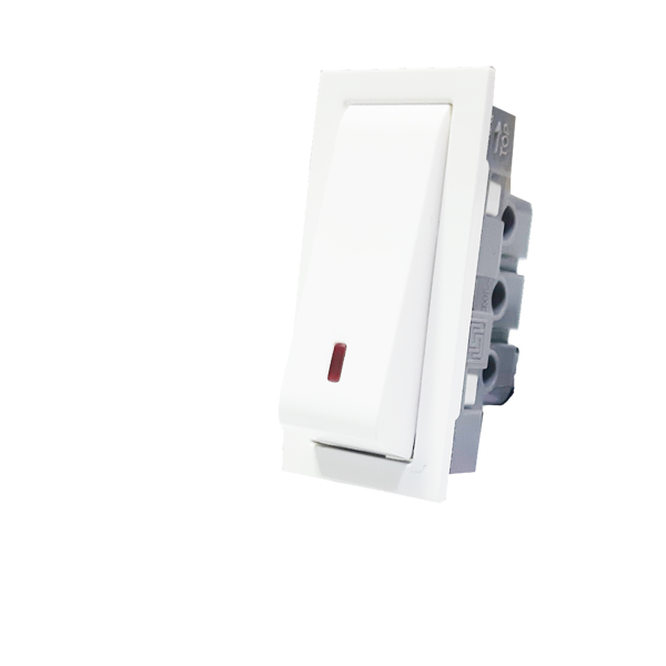 Picture of Legrand Britzy 673413 16A 1 Way White Switch With Indicator
