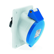 Show details for Neptune - Bals 1217 16A Angled 3 Pin IP 44 Panel Mounting Socket Outlet Picture of Neptune - Bals 1217 16A Angled 3 Pin IP 44 Panel Mounting Socket Outlet