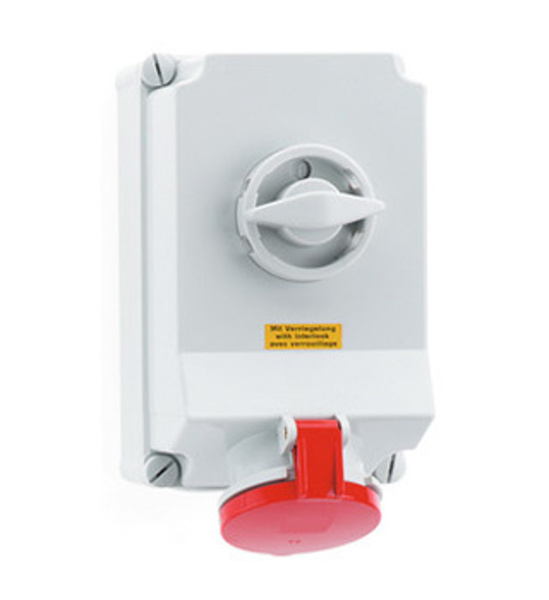 Picture of Neptune - Bals 16603 32A 5 Pin IP 44 Surface Mounting Interlock Socket