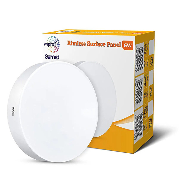 Picture of Wipro Garnet 6W Round Rimless LED Surface Light
