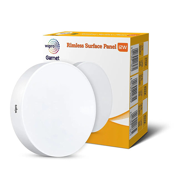Picture of Wipro Garnet 12W Round Rimless LED Surface Light