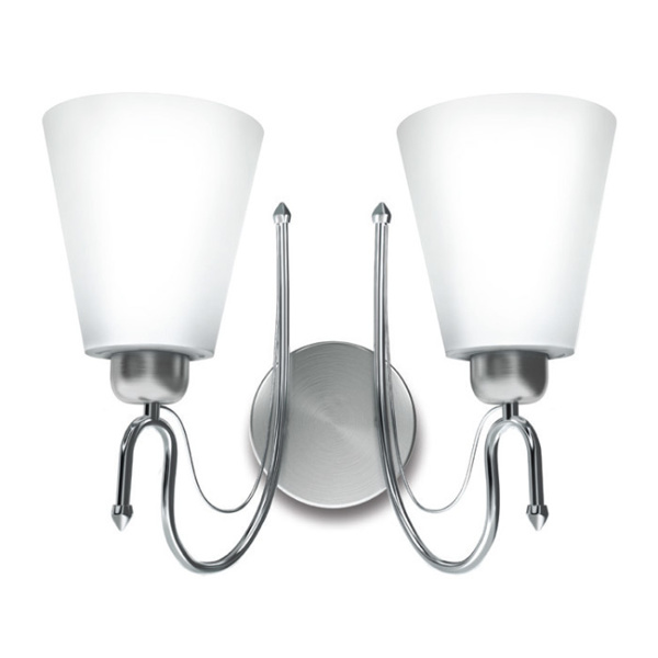 Picture of Philips Trendo B-22 (Bulb Base) Double Head White Wall Lights
