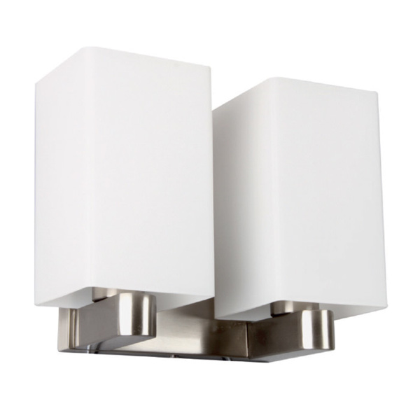 Picture of Philips Labyrinth E-27 (Bulb Base) Double Head White & Silver Wall Lights