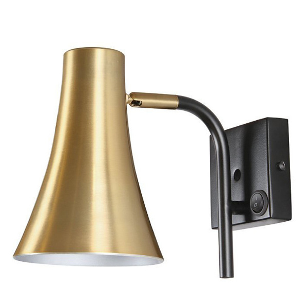 Picture of Philips Jazz 58145 E-27 (Bulb Base) Matt Gold & Black Wall Lights