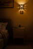 Picture of Philips Roseate E-27 (Bulb Base) Matt Gold Wall Lights