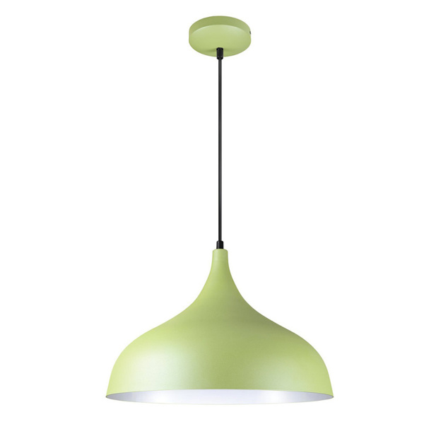 Picture of Philips Panache 58130 E-27 (Bulb Base) Turtle Green & White Pendant Light